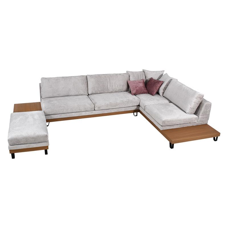 ΚΑΝΑΠΕΣ Filippa ΔΕΞΙΑ ΓΩΝΙΑ ICE ΜΕ ΡΟΖ ΜΑΞΙΛΑΡΙΑ 360x240εκ - Image 7