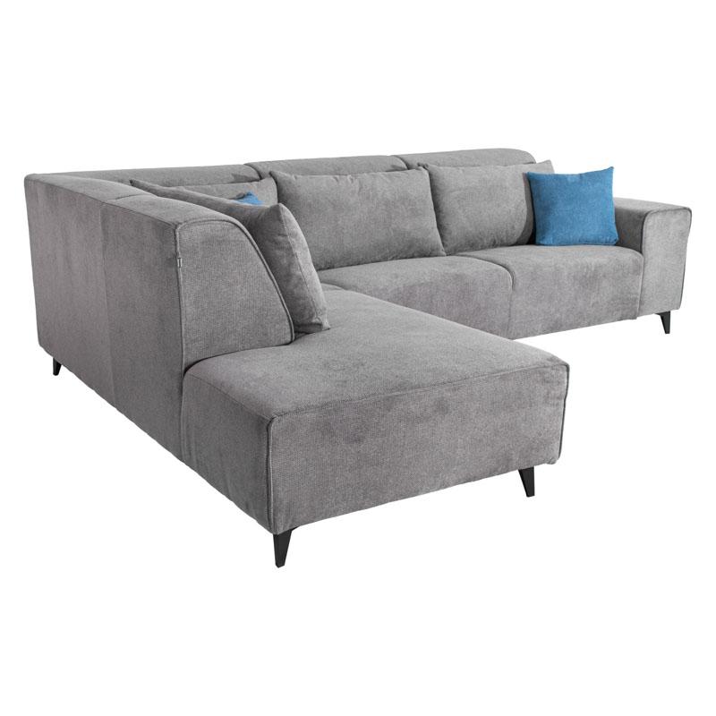 ΚΑΝΑΠΕΣ Legend ΑΡΙΣΤΕΡΗ ΓΩΝΙΑ ΓΚΡΙ ΥΦΑΣΜΑ 272x197x80εκ - Image 7