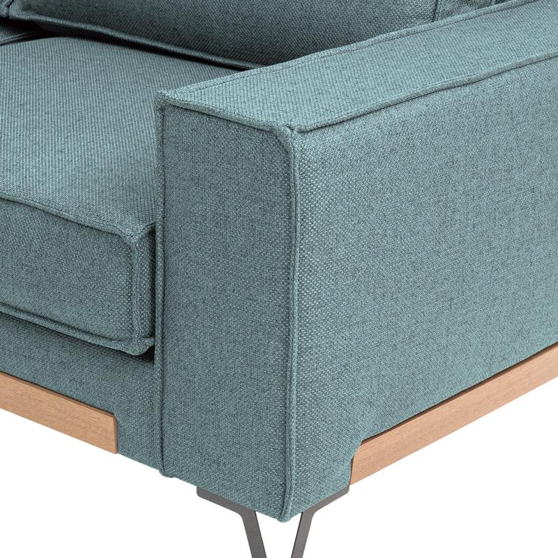 ΚΑΝΑΠΕΣ Loftio ΑΡΙΣΤΕΡΗ ΓΩΝΙΑ ΜΙΝΤ ΧΡΩΜΑ 280x220x95εκ - Image 4