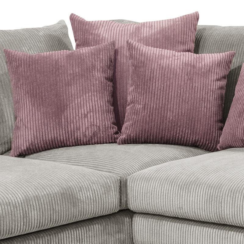 ΚΑΝΑΠΕΣ Lusero ΑΡΙΣΤΕΡΗ ΓΩΝΙΑ ΜΠΕΖ ΜΕ ΡΟΖ ΜΑΞΙΛΑΡΙΑ 300x230x88εκ - Image 5