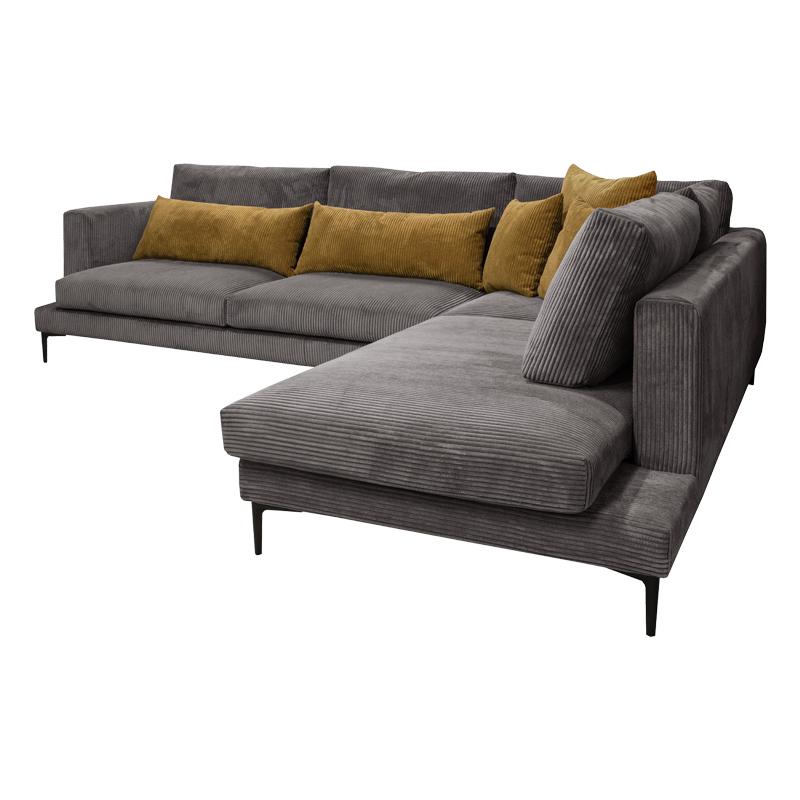 ΚΑΝΑΠΕΣ Lusero ΔΕΞΙΑ ΓΩΝΙΑ ΑΝΟΙΧΤΟ ΚΑΦΕ ΜΕ ΜΟΥΣΤΑΡΔΙ ΜΑΞΙΛΑΡΙΑ 300x230x88εκ - Image 4