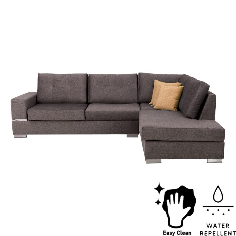 ΚΑΝΑΠΕΣ Lyon ΔΕΞΙΑ ΓΩΝΙΑ ΚΑΦΕ ΜΕ ΜΟΥΣΤΑΡΔΙ ΜΑΞΙΛΑΡΙΑ 280*220*95 - Image 3