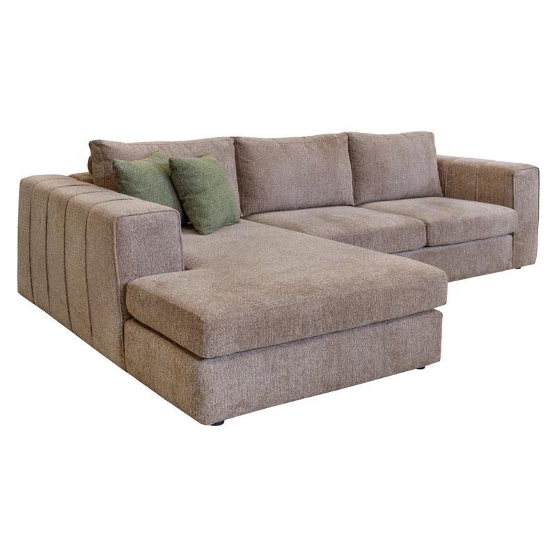 ΚΑΝΑΠΕΣ Mondiva ΑΡΙΣΤΕΡΗ ΓΩΝΙΑ ΚΑΦΕ ΧΡΩΜΑ 280x180x83εκ - Image 3