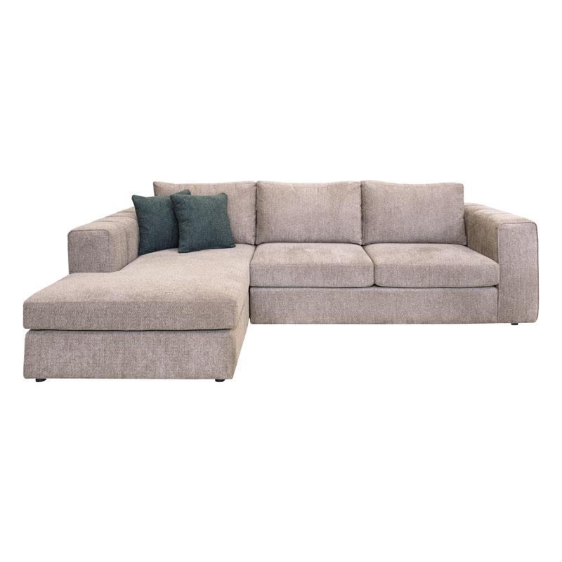 ΚΑΝΑΠΕΣ Mondiva ΑΡΙΣΤΕΡΗ ΓΩΝΙΑ ΜΠΕΖ ΧΡΩΜΑ 280x180x83εκ - Image 2