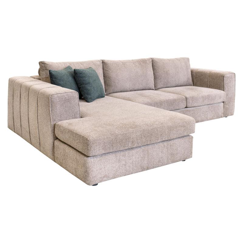 ΚΑΝΑΠΕΣ Mondiva ΑΡΙΣΤΕΡΗ ΓΩΝΙΑ ΜΠΕΖ ΧΡΩΜΑ 280x180x83εκ - Image 3
