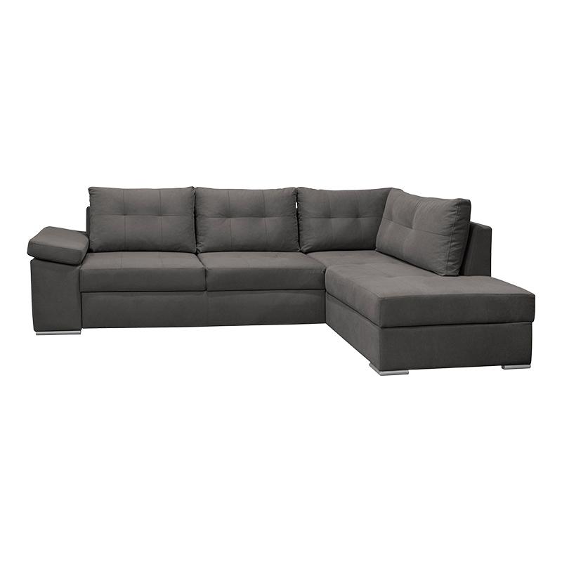 ΚΑΝΑΠΕΣ NEW ANGELA ΓΚΡΙ ΔΕΞΙΑ ΓΩΝΙΑ ΜΕ ΑΠΟΘΗΚΕΥΤΙΚΟ ΧΩΡΟ 270x180x80 - Image 3