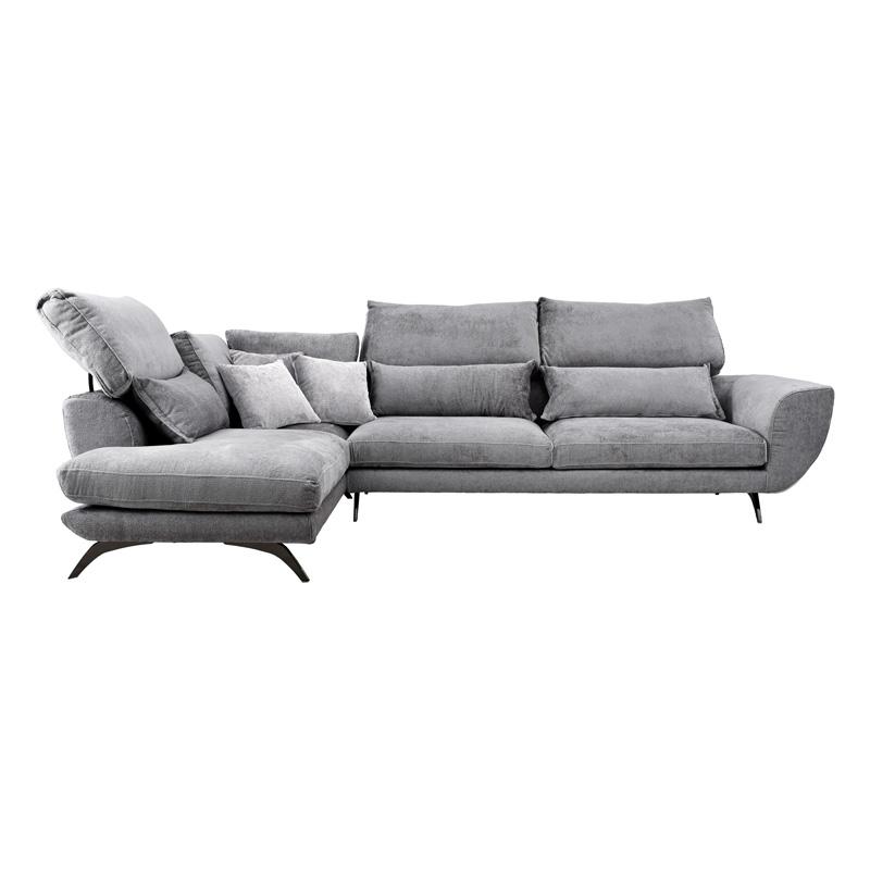 ΚΑΝΑΠΕΣ Renata ΑΡΙΣΤΕΡΗ ΓΩΝΙΑ ΣΚ ΓΚΡΙ ΜΕ ΓΚΡΙ ΜΑΞΙΛΑΡΙΑ 340x240 - Image 5