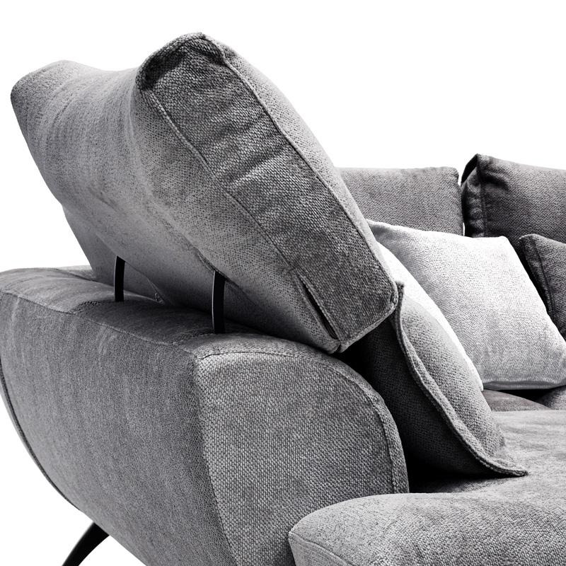 ΚΑΝΑΠΕΣ Renata ΑΡΙΣΤΕΡΗ ΓΩΝΙΑ ΣΚ ΓΚΡΙ ΜΕ ΓΚΡΙ ΜΑΞΙΛΑΡΙΑ 340x240 - Image 8