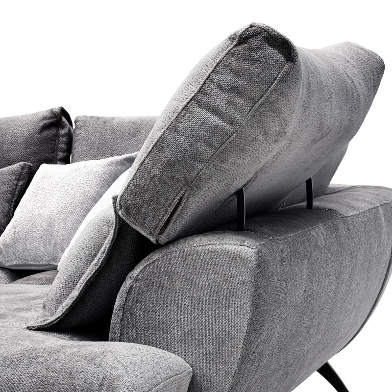 ΚΑΝΑΠΕΣ Renata ΔΕΞΙΑ ΓΩΝΙΑ ΣΚ ΓΚΡΙ ΜΕ ΓΚΡΙ ΜΑΞΙΛΑΡΙΑ 340x240 - Image 8