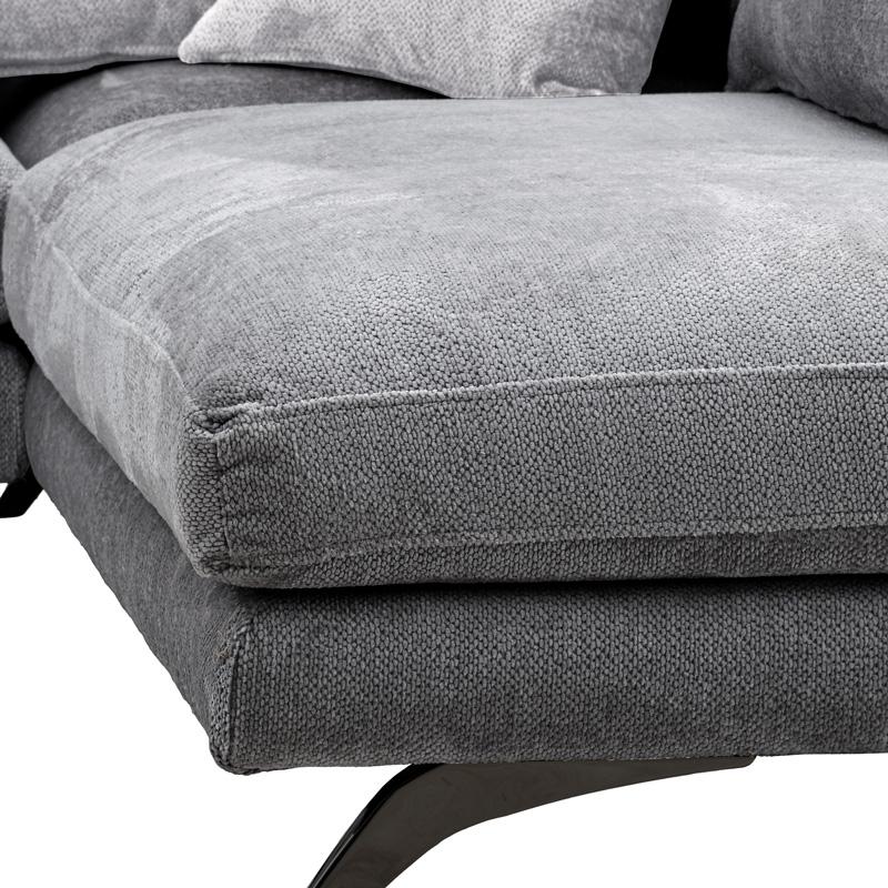 ΚΑΝΑΠΕΣ Renata ΔΕΞΙΑ ΓΩΝΙΑ ΣΚ ΓΚΡΙ ΜΕ ΓΚΡΙ ΜΑΞΙΛΑΡΙΑ 340x240 - Image 9