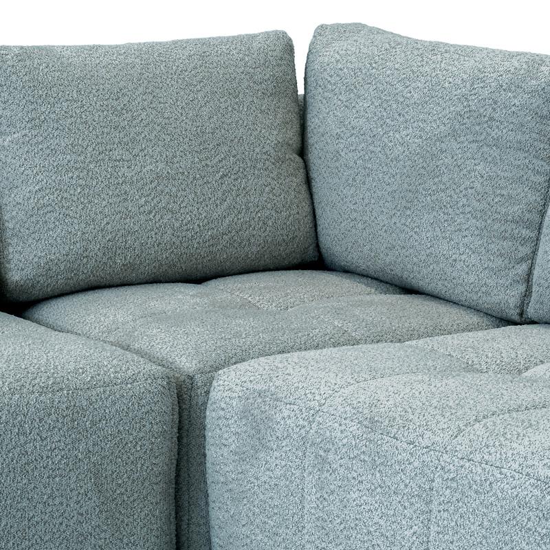 ΚΑΝΑΠΕΣ ΓΩΝΙΑ ΑΡΙΣΤΕΡΗ Carmen MINT ΥΦΑΣΜΑ 304x242x89εκ - Image 5