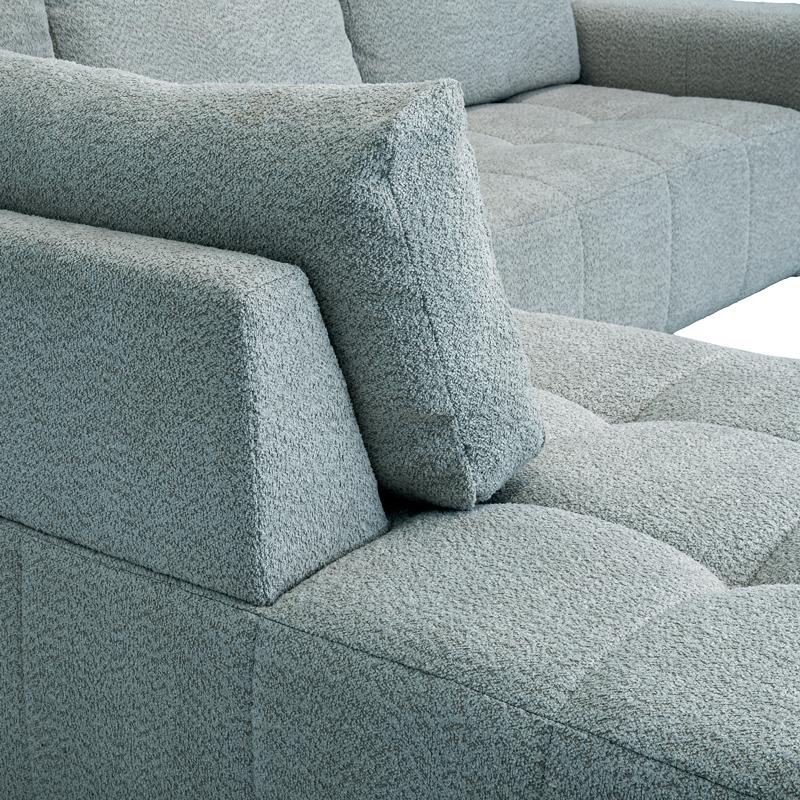 ΚΑΝΑΠΕΣ ΓΩΝΙΑ ΑΡΙΣΤΕΡΗ Carmen MINT ΥΦΑΣΜΑ 304x242x89εκ - Image 6