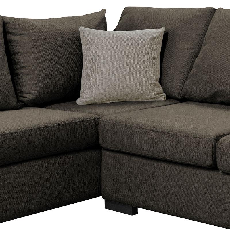ΚΑΝΑΠΕΣ ΓΩΝΙΑ ΑΡΙΣΤΕΡΗ New Toulouse TAUPE ΥΦΑΣΜΑ ΜΕ MOCCA ΜΑΞΙΛΑΡΙΑ 260x205x93εκ - Image 4