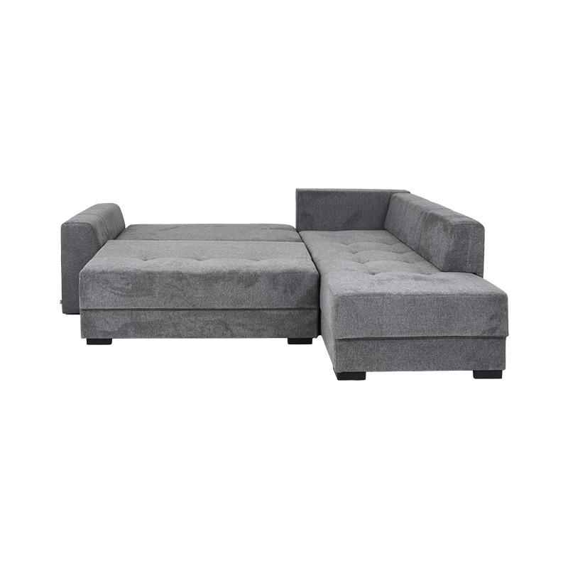 ΚΑΝΑΠΕΣ ΓΩΝΙΑ New Mona ΓΚΡΙ ΜΕ ΑΝ. ΓΚΡΙ ΜΑΞΙΛΑΡΙΑ 250x190x88εκ - Image 4