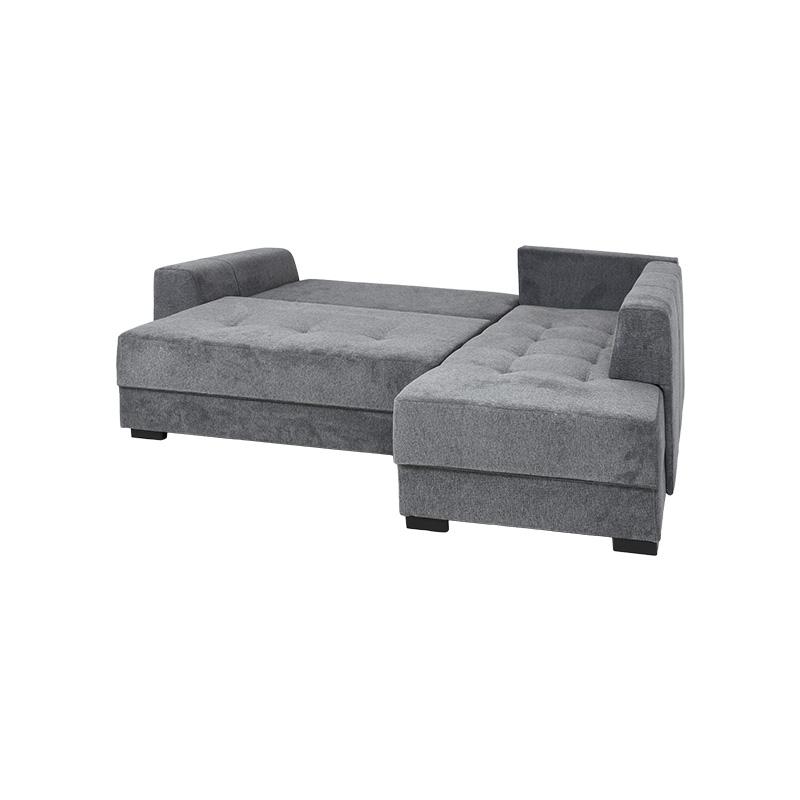 ΚΑΝΑΠΕΣ ΓΩΝΙΑ New Mona ΓΚΡΙ ΜΕ ΑΝ. ΓΚΡΙ ΜΑΞΙΛΑΡΙΑ 250x190x88εκ - Image 5