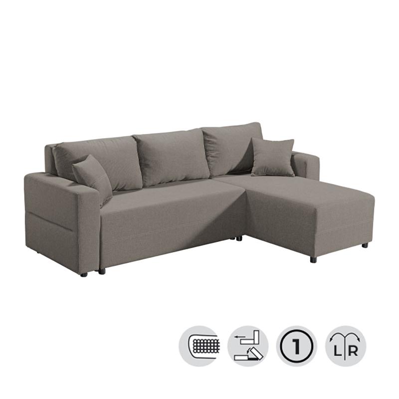 ΚΑΝΑΠΕΣ ΓΩΝΙΑ RAVENA ΚΑΦΕ ΧΡΩΜΑ 236x151x80εκ - Image 3