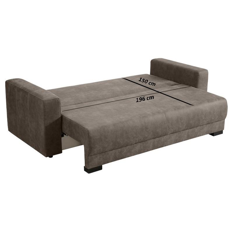 ΚΑΝΑΠΕΣ-ΚΡΕΒ MARBO ΓΚΡΙ 237x99x76εκ - Image 7