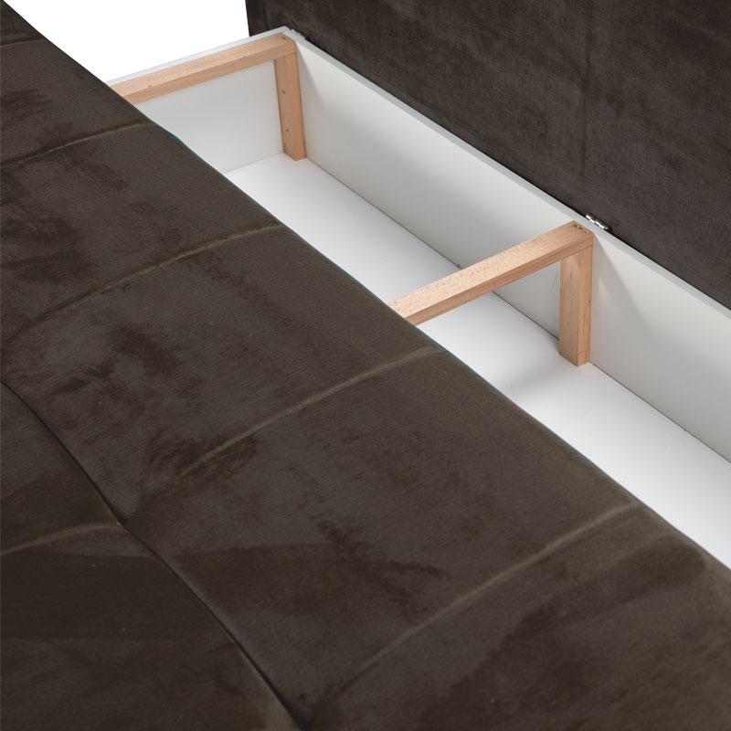 ΚΑΝΑΠΕΣ ΚΡΕΒΑΤΙ Elena ΚΑΦΕ 199x96x93εκ - Image 5