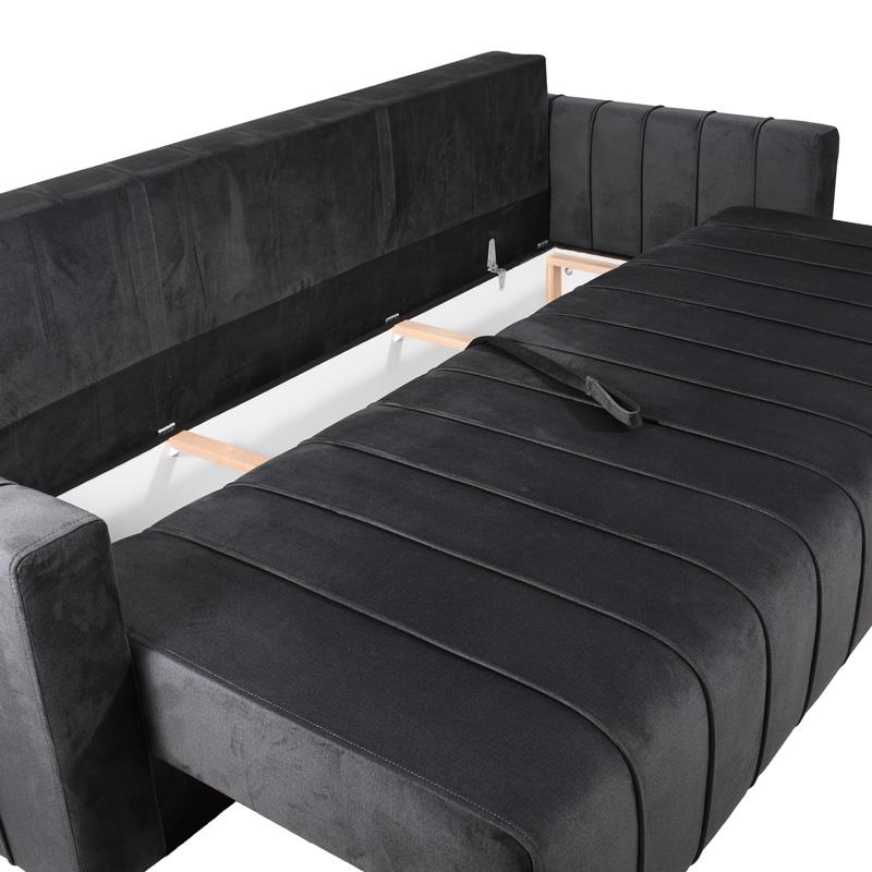 ΚΑΝΑΠΕΣ ΚΡΕΒΑΤΙ Comfort ΓΚΡΙ ΧΡΩΜΑ 235x104x80εκ - Image 5