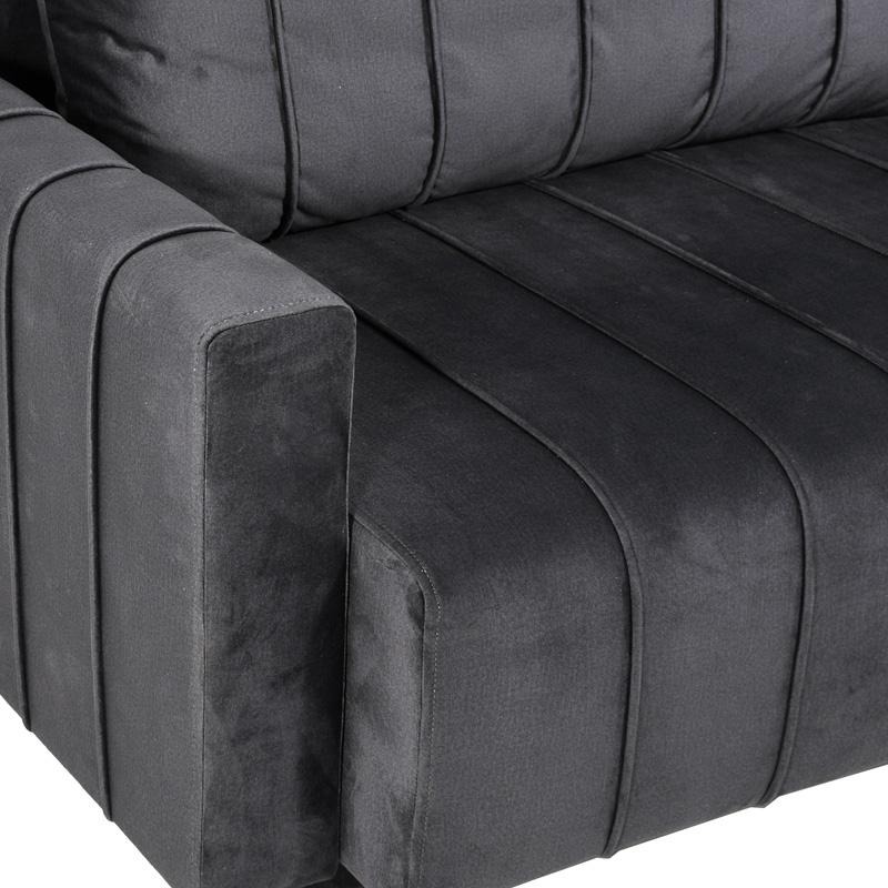 ΚΑΝΑΠΕΣ ΚΡΕΒΑΤΙ Comfort ΓΚΡΙ ΧΡΩΜΑ 235x104x80εκ - Image 7