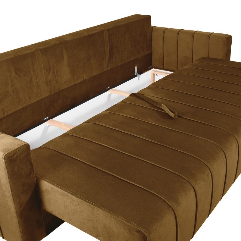 ΚΑΝΑΠΕΣ ΚΡΕΒΑΤΙ Comfort ΩΧΡΑ ΧΡΩΜΑ 235x104x80εκ - Image 5