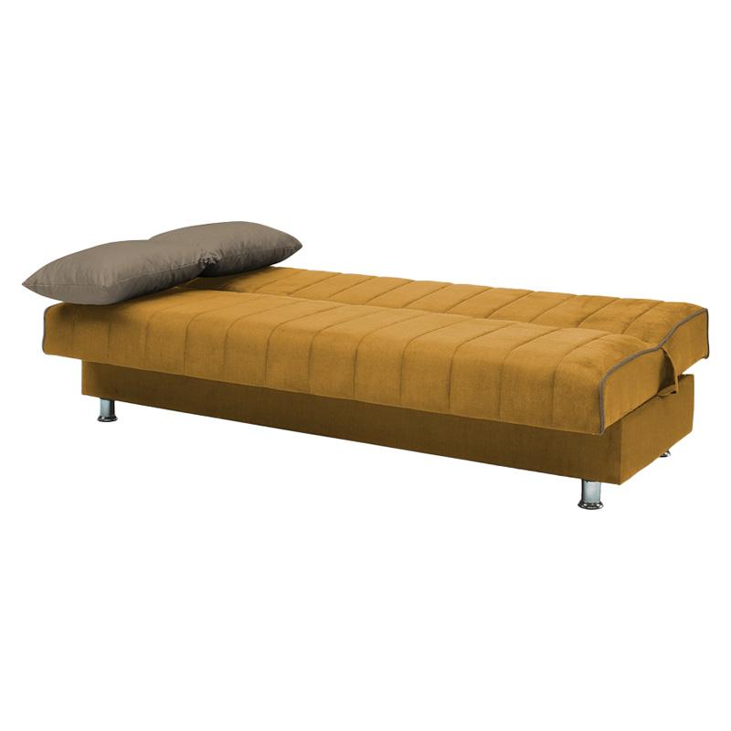 ΚΑΝΑΠΕΣ-ΚΡΕΒΑΤΙ New leon ΜΟΥΣΤΑΡΔΙ ΜΕ ΜΠΕΖ ΜΑΞΙΛΑΡΙΑ 190x85x83εκ - Image 3