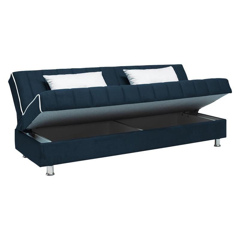 ΚΑΝΑΠΕΣ-ΚΡΕΒΑΤΙ New leon ΜΠΛΕ ΜΕ ΚΡΕΜ ΜΑΞΙΛΑΡΙΑ 190x85x83εκ - Image 4