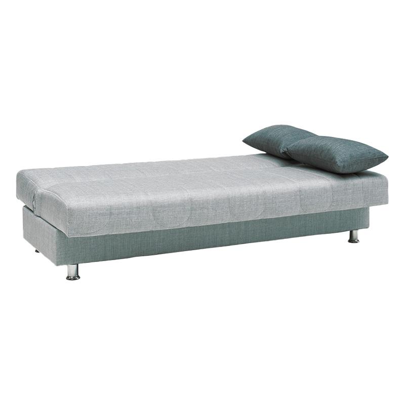 ΚΑΝΑΠΕΣ-ΚΡΕΒΑΤΙ New Tiger ΑΝΟΙΧΤΟ ΓΚΡΙ ΜΕ ΣΚΟΥΡΟ ΓΚΡΙ ΜΑΞΙΛΑΡΙΑ 190x85x83εκ - Image 3