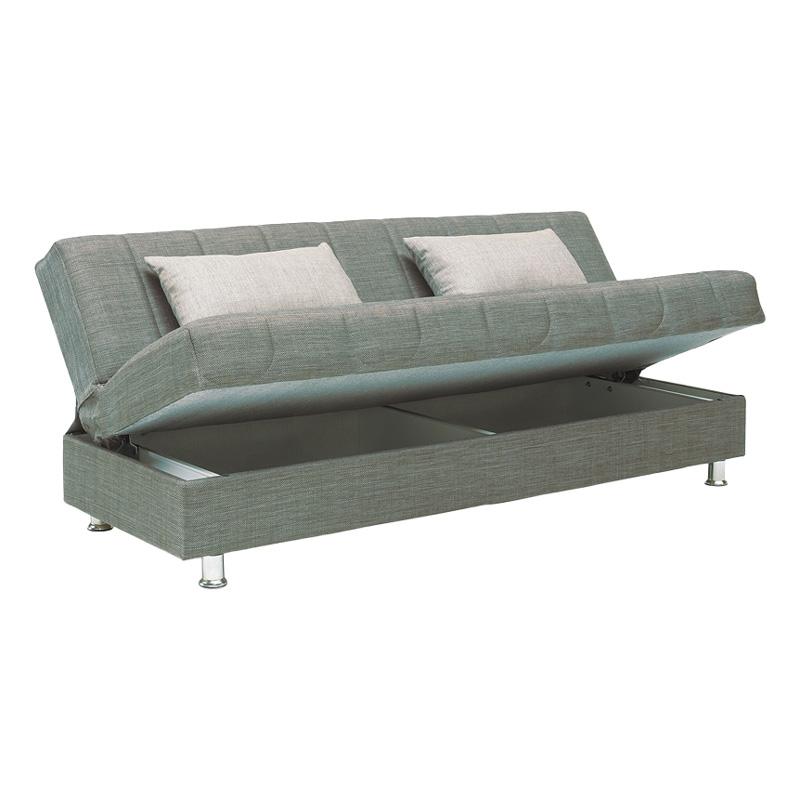 ΚΑΝΑΠΕΣ-ΚΡΕΒΑΤΙ New Tiger ΚΑΦΕ ΣΚΟΥΡΟ ΜΕ ΚΑΦΕ/ΜΠΕΖ ΜΑΞΙΛΑΡΙΑ 190x85x83εκ - Image 4