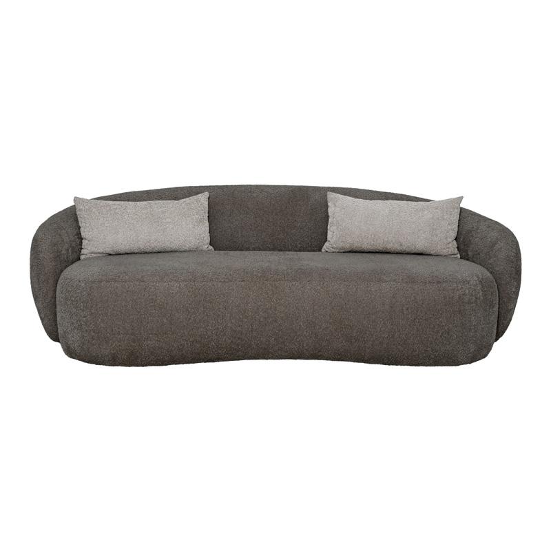 ΚΑΝΑΠΕΣ ΤΡΙΘΕΣΙΟΣ Simone ΚΑΦΕ ΧΡΩΜΑ 225x105x74εκ - Image 3