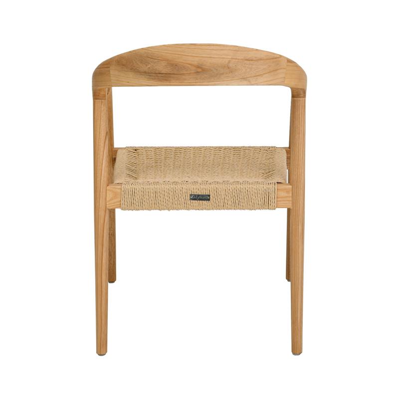 ΚΑΡΕΚΛΑ ΑΠΟ ΜΑΣΙΦ ΞΥΛΟ ASH WOOD ΜΕ ΜΠΡΑΤΣΑ "Willow" ΦΥΣΙΚΟ ΧΡΩΜΑ 56x56x78εκ - Image 5