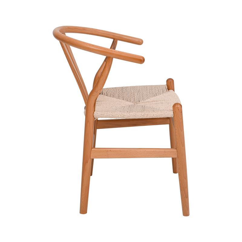 ΚΑΡΕΚΛΑ ΑΠΟ ΜΑΣΙΦ ΞΥΛΟ ΟΞΙΑΣ ΜΕ ΜΠΡΑΤΣΑ " Aspen" ΦΥΣΙΚΟ ΧΡΩΜΑ 52x56x76εκ - Image 3