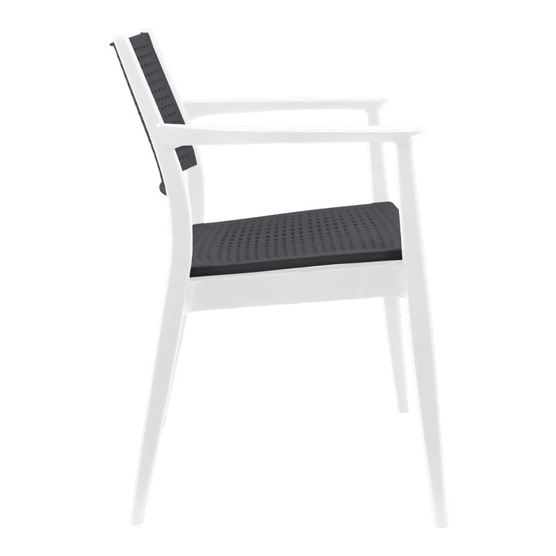 ΚΑΡΕΚΛΑ ΕΞΟΧΗΣ Best ΛΕΥΚΟ ΜΕ ΑΝΘΡΑΚΙ ΧΡΩΜΑ 57,5x55x80εκ - Image 3