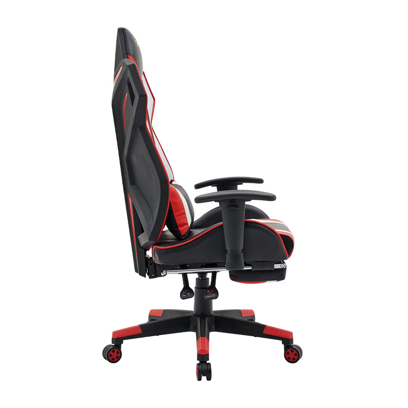 ΚΑΡΕΚΛΑ GAMING D-01 ΤΕΧΝΟΔΕΡΜΑ ΜΑΥΡΗ-ΚΟΚΚΙΝΗ 53x47x127εκ - Image 3