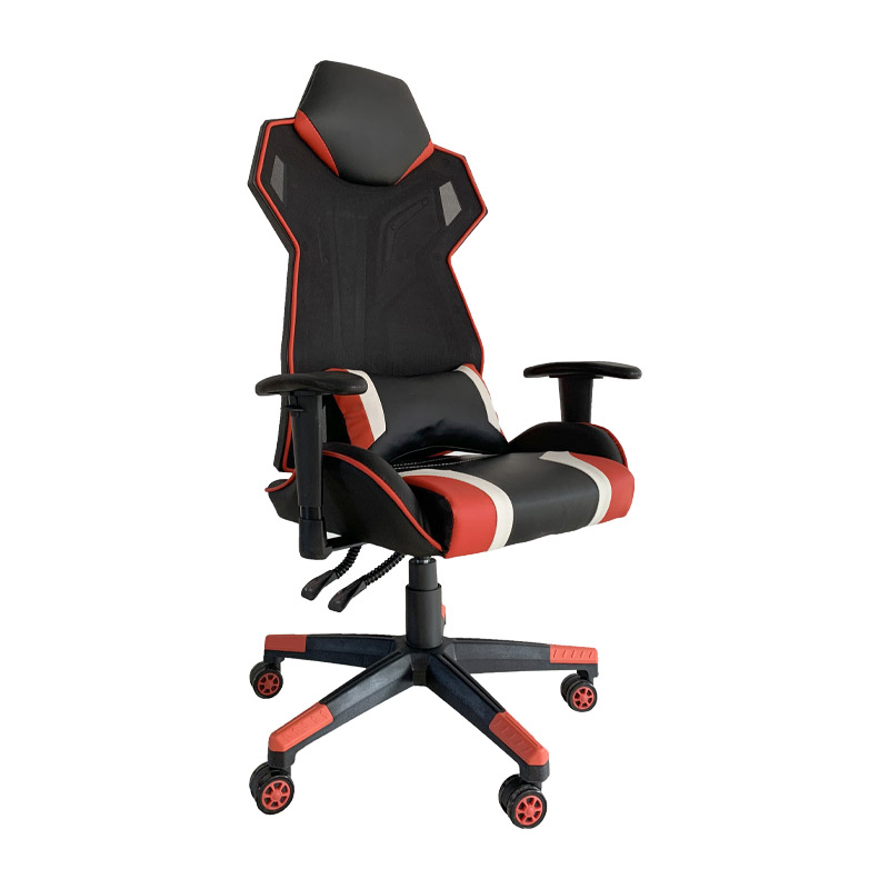 ΚΑΡΕΚΛΑ GAMING D-01 ΤΕΧΝΟΔΕΡΜΑ ΜΑΥΡΗ-ΚΟΚΚΙΝΗ 53x47x127εκ - Image 5