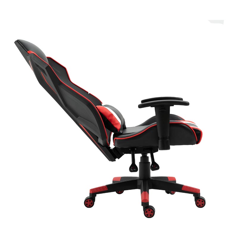 ΚΑΡΕΚΛΑ GAMING D-01 ΤΕΧΝΟΔΕΡΜΑ ΜΑΥΡΗ-ΚΟΚΚΙΝΗ 53x47x127εκ - Image 9