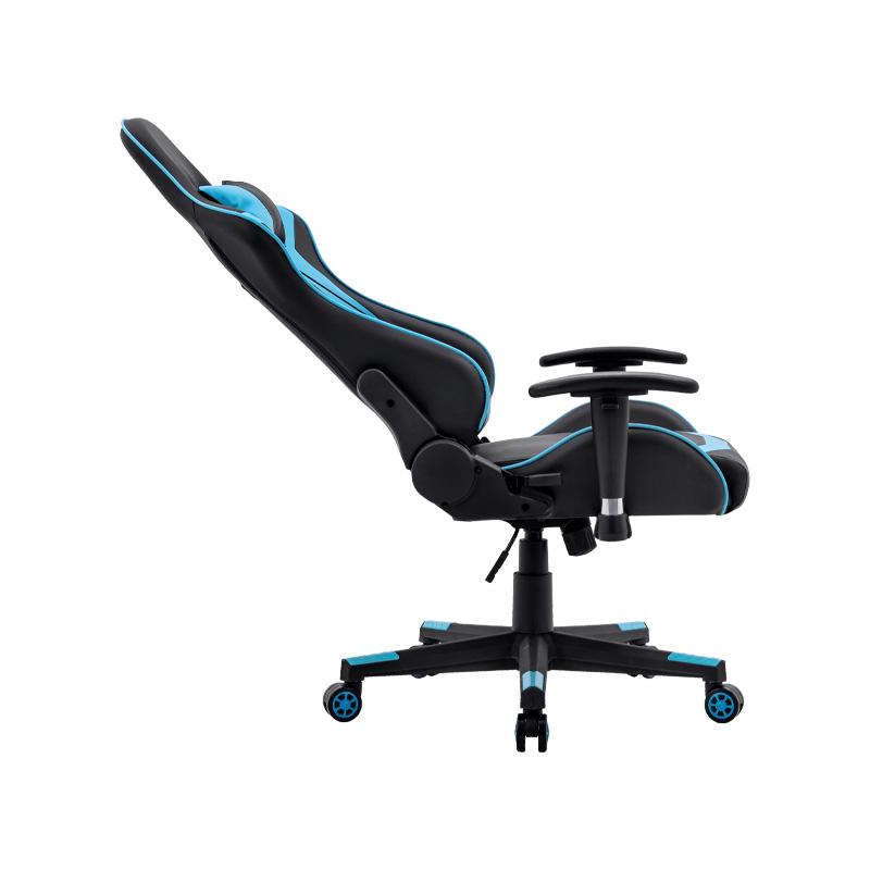 ΚΑΡΕΚΛΑ GAMING SAR-1 ΜΑΥΡΟ-ΜΠΛΕ ΤΕΧΝΟΔΕΡΜΑ 64x53x135εκ - Image 5