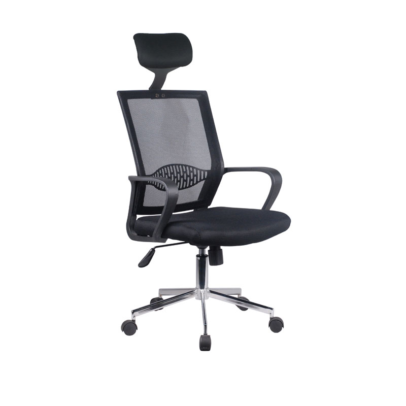 ΚΑΡΕΚΛΑ ΓΡΑΦΕΙΟΥ FL562 ΜΑΥΡΟ ΚΑΘΙΣΜΑ-ΜΑΥΡΗ ΠΛΑΤΗ 58x61x116/126εκ