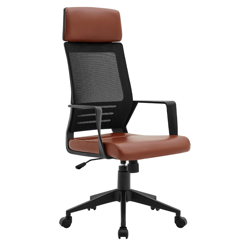 ΚΑΡΕΚΛΑ ΓΡΑΦΕΙΟΥ ΔΙΕΥΘΥΝΤΗ FL19 ΚΑΦΕ ΤΕΧΝΟΔΕΡΜΑ 60x62x128εκ