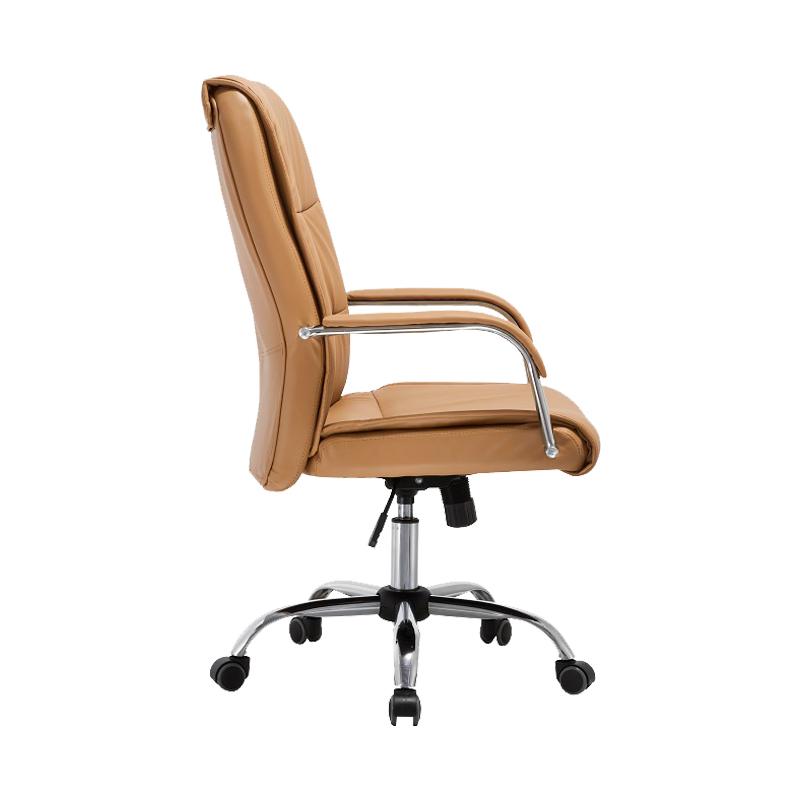 ΚΑΡΕΚΛΑ ΓΡΑΦΕΙΟΥ FL107 ΜΠΕΖ ΤΕΧΝΟΔΕΡΜΑ 60x66x115εκ - Image 3