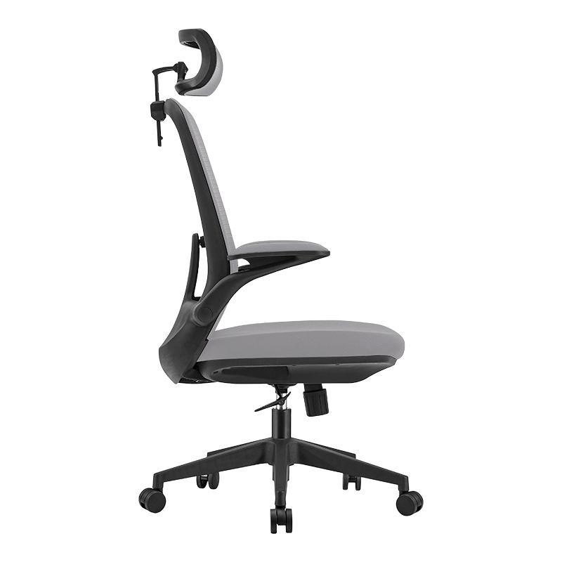 ΚΑΡΕΚΛΑ ΓΡΑΦΕΙΟΥ FL286 ΓΚΡΙ ΠΛΑΤΗ-ΓΚΡΙ ΚΑΘΙΣΜΑ 62x63x123εκ - Image 3