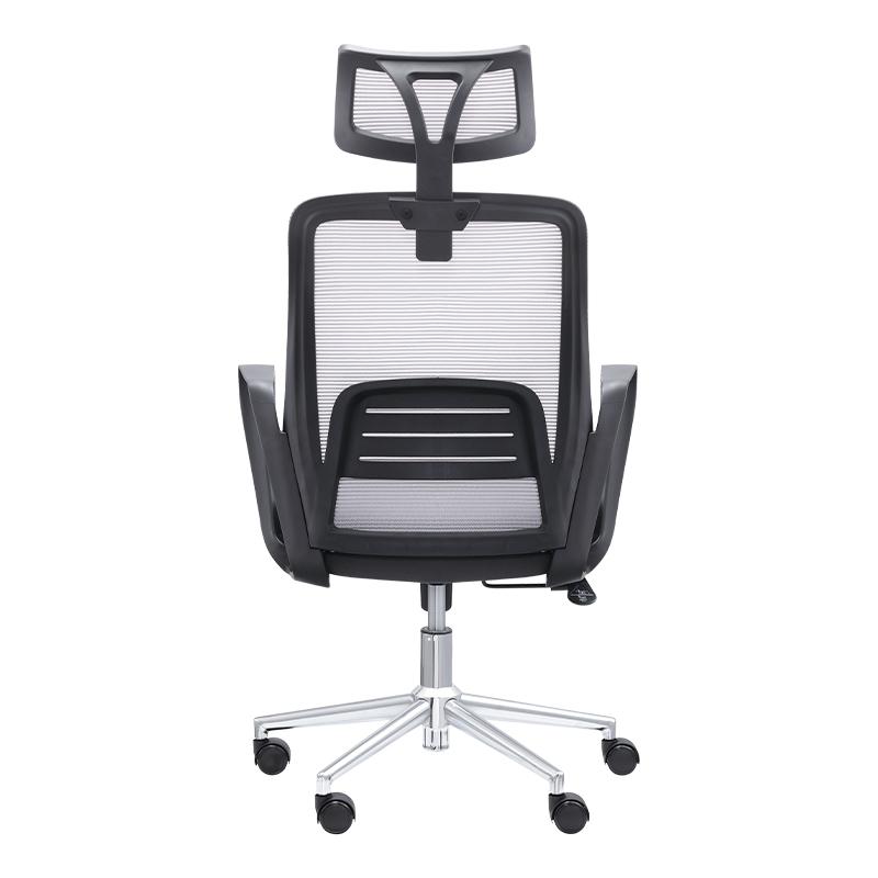 ΚΑΡΕΚΛΑ ΓΡΑΦΕΙΟΥ FL299 ΓΚΡΙ ΠΛΑΤΗ-ΓΚΡΙ ΚΑΘΙΣΜΑ 64x62x122εκ - Image 5