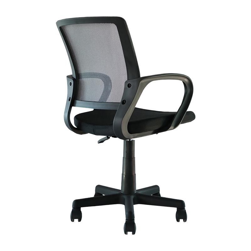 ΚΑΡΕΚΛΑ ΓΡΑΦΕΙΟΥ FL5528 ΓΚΡΙ-ΜΑΥΡΟ ΧΡΩΜΑ 57x54x94εκ - Image 4