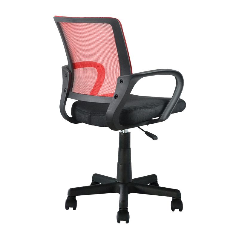 ΚΑΡΕΚΛΑ ΓΡΑΦΕΙΟΥ FL5528 ΚΟΚΚΙΝΟ-ΜΑΥΡΟ ΧΡΩΜΑ 57x54x94εκ - Image 4