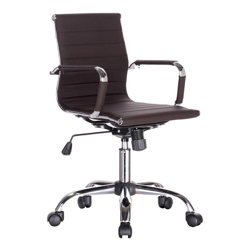 ΚΑΡΕΚΛΑ ΓΡΑΦΕΙΟΥ FL6002 ΚΑΦΕ ΤΕΧΝΟΔΕΡΜΑ 54x59x89εκ