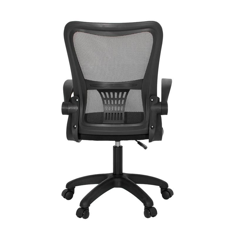 ΚΑΡΕΚΛΑ ΓΡΑΦΕΙΟΥ FL611 ΜΑΥΡΟ ΧΡΩΜΑ 57x54x106εκ - Image 3