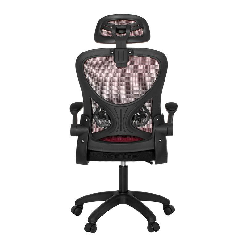 ΚΑΡΕΚΛΑ ΓΡΑΦΕΙΟΥ FL850 ΚΟΚΚΙΝΟ-ΜΑΥΡΟ ΧΡΩΜΑ 63x55x101εκ - Image 3