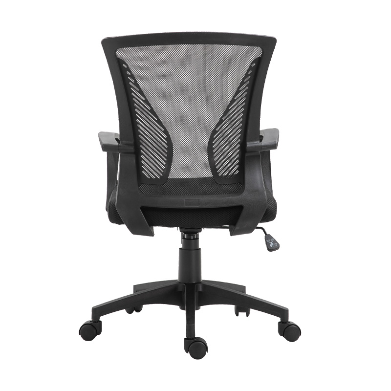 ΚΑΡΕΚΛΑ ΓΡΑΦΕΙΟΥ FL05 ΜΑΥΡΗ ΠΛΑΤΗ-ΜΑΥΡΟ ΚΑΘΙΣΜΑ 57x65x90/100εκ prs - Image 3