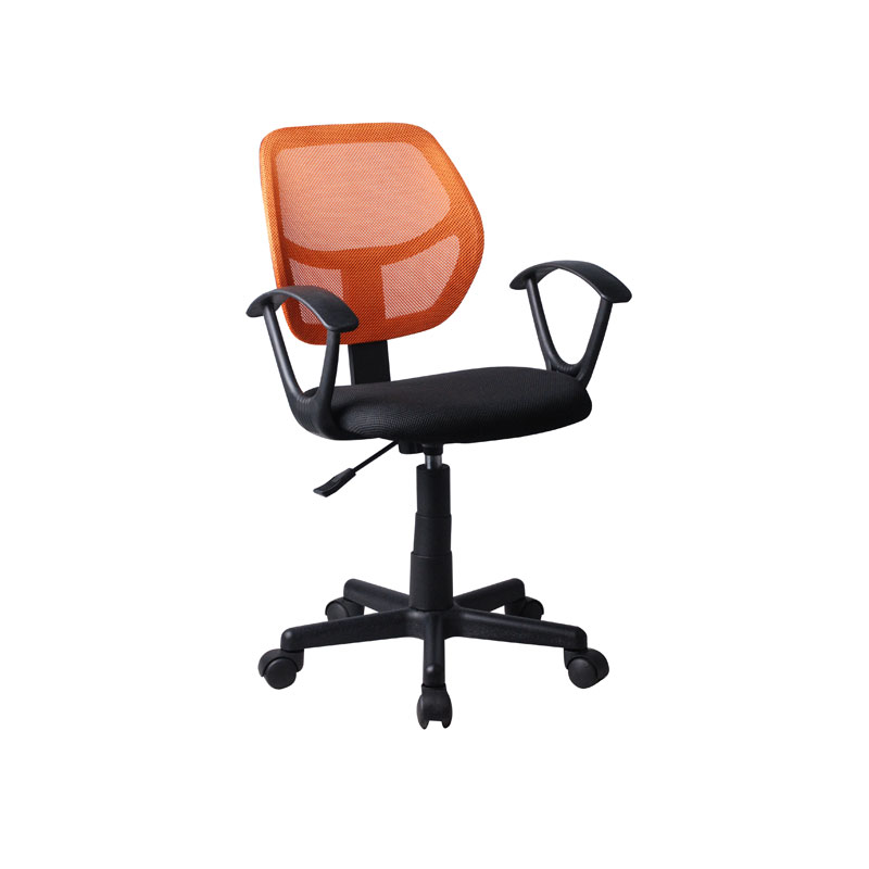 ΚΑΡΕΚΛΑ ΓΡΑΦΕΙΟΥ ΜΕ ΜΠΡΑΤΣΑ 5156Ρ ΜΑΥΡΗ/ΠΟΡΤΟΚΑΛΙ 51x52x80/92εκ