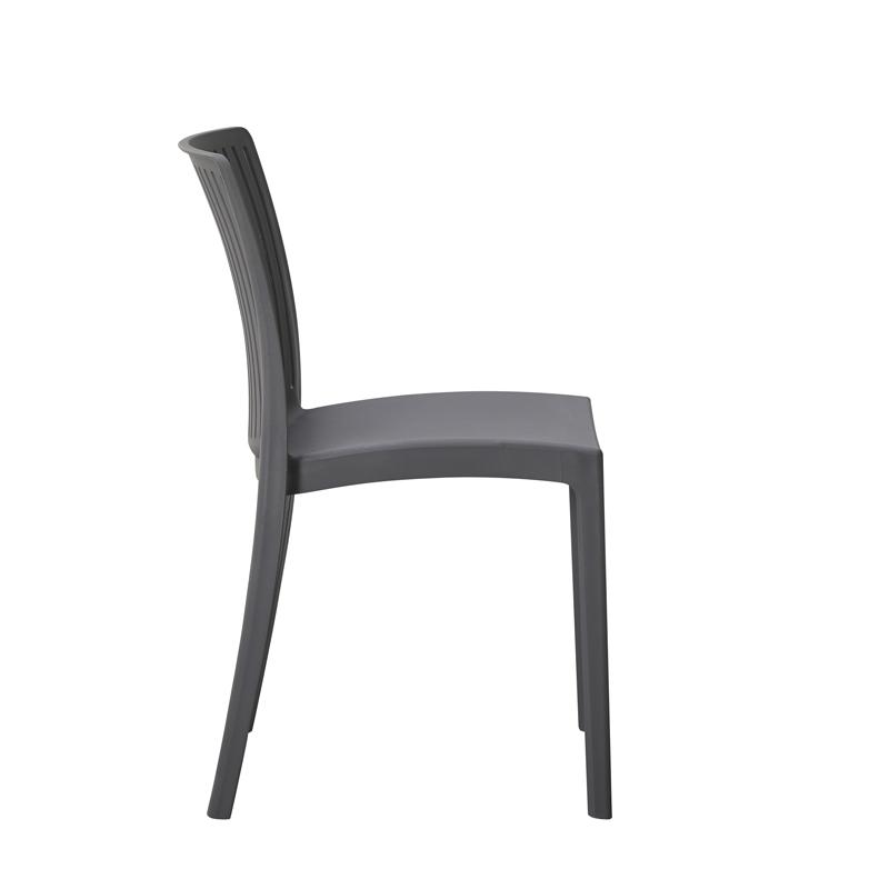 ΚΑΡΕΚΛΑ ΚΗΠΟΥ ΑΠΟ ΠΟΛΥΠΡΟΠΥΛΕΝΙΟ ΧΩΡΙΣ ΜΠΡΑΤΣΑ "Emma" ΜΕ UV ΠΡΟΣΤΑΣΙΑ ΣΚΟΥΡΟ ΓΚΡΙ ΧΡΩΜΑ 41x56x82εκ - Image 3